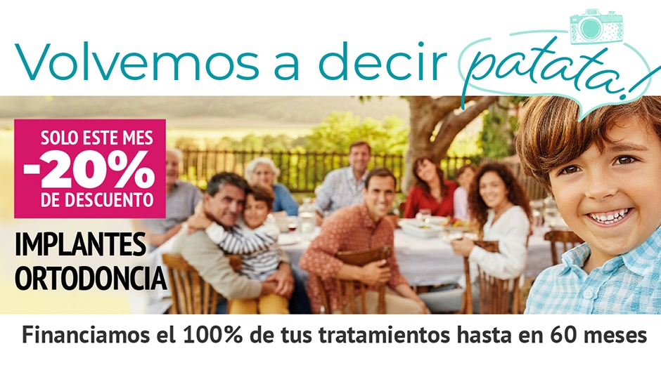 Con el reencuentro llega la hora de cuidar tu sonrisa: 20% de descuento en implantes y ortodoncia solo este mes