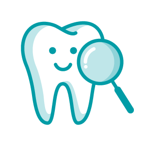 Icono de revisión dental infantil gratuita