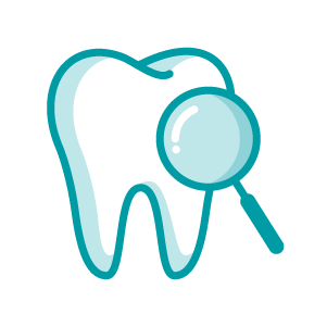Icono de revisión dental