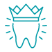 Icono de corona dental