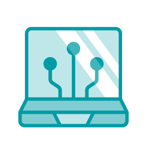 Icono de tecnología digital
